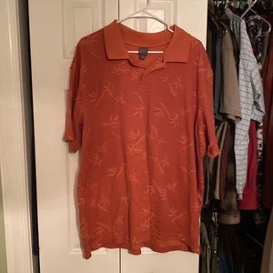 Cheap Orange Polo with graphics